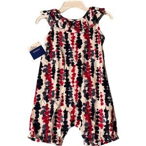 Baby Girls SIze 12 months Patriotic Romper Labor Day 12m NWT